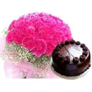 send flowers and gifts online -stylish pink